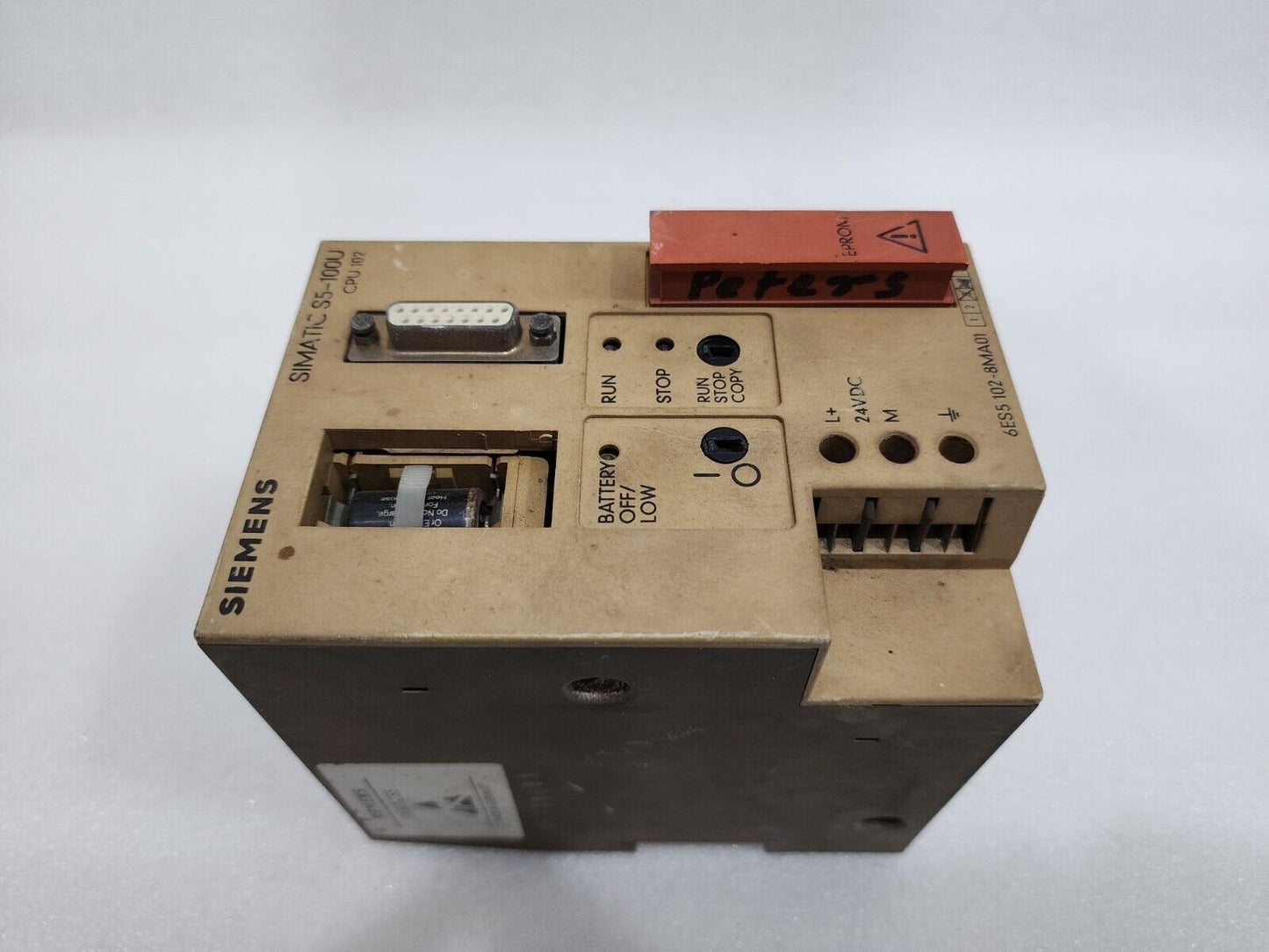 SIEMENS SIMATIC S5-100U 6ES5 102-8MA01 CPU 102 UNIT