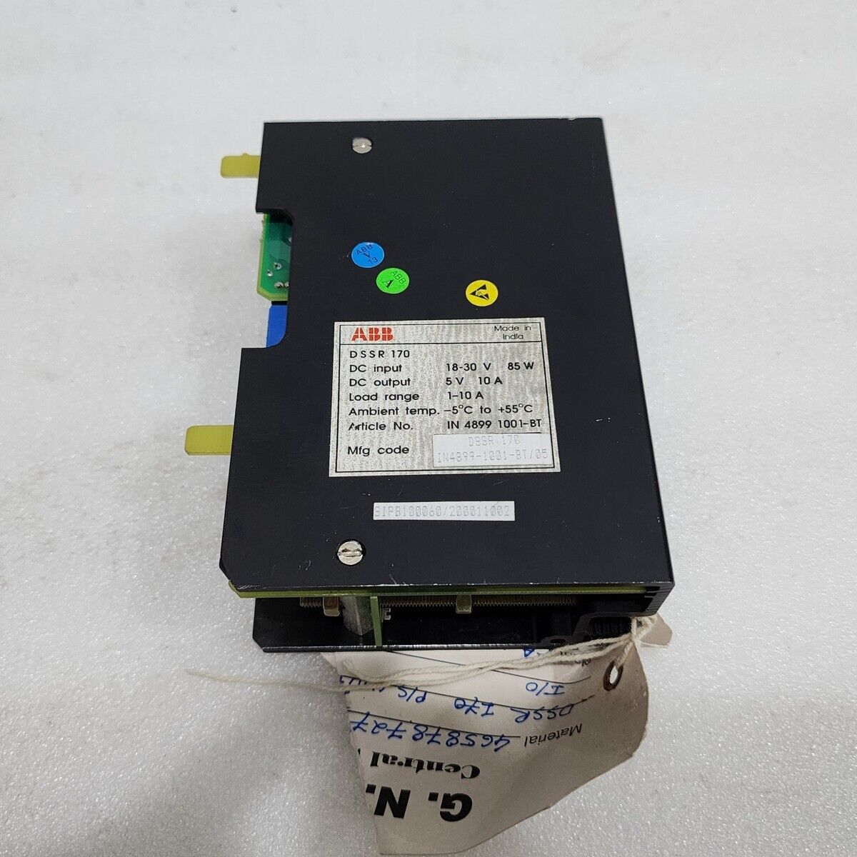 ABB DSSR 170 POWER SUPPLY UNIT IN4899-1001-BT-05