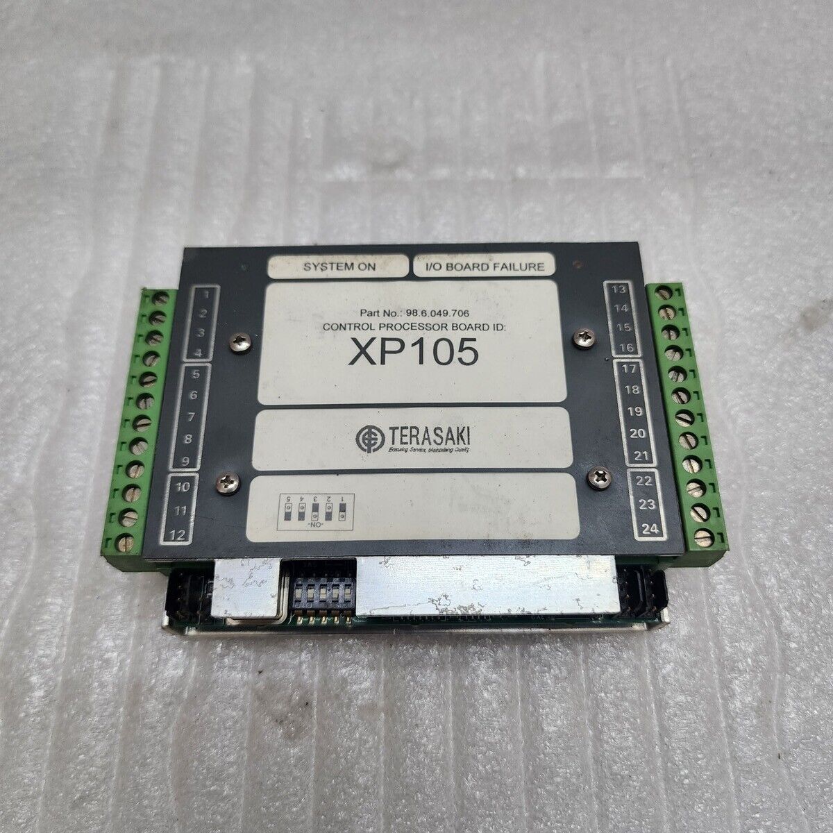 TERASAKI XP105 CONTROL PROCESSOR BOARD 98.6.049.706