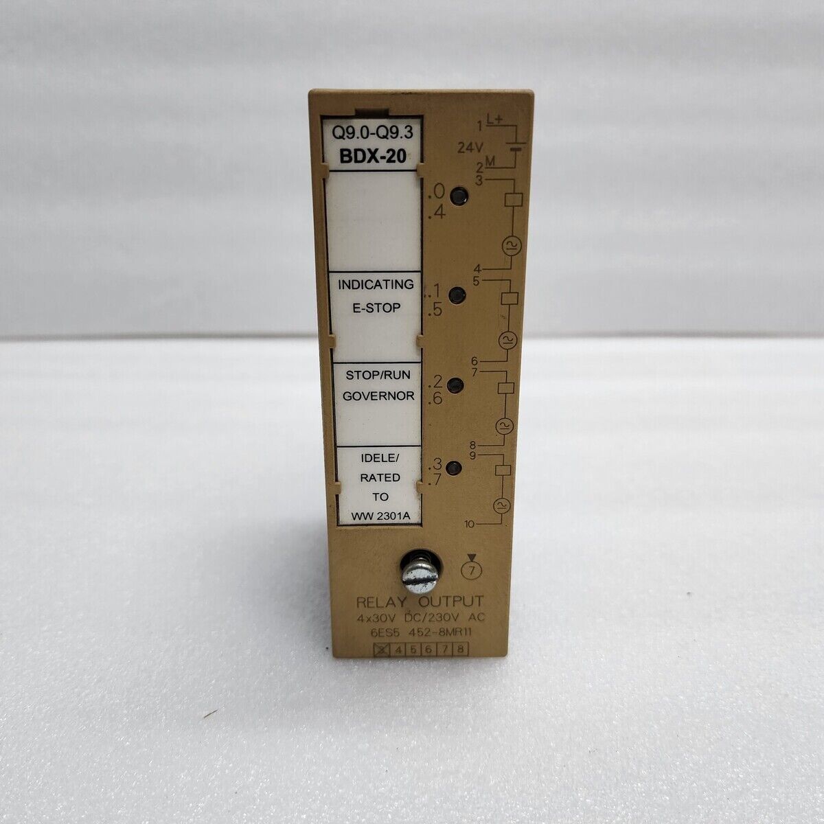 SIEMENS SIMATIC S5 6ES5 452-8MR11 DIGITAL OUTPUT MODULE LOT OF 2 UNITS