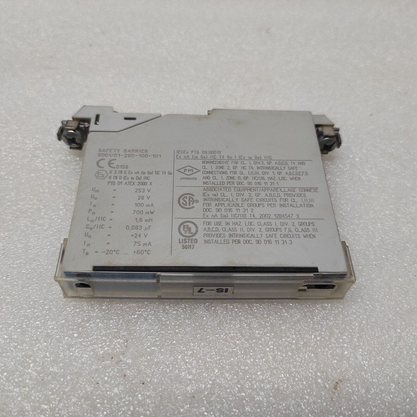 STAHL 9001/01-280-100-101 SAFETY BARRIER