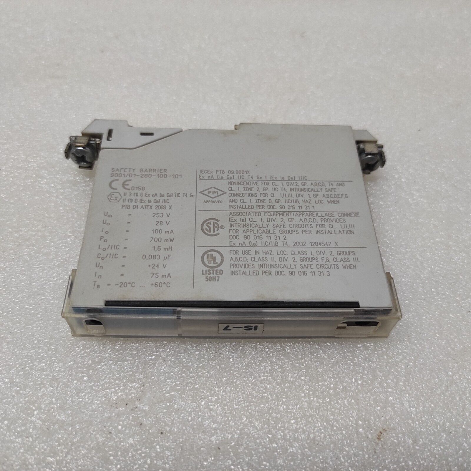 STAHL 9001/01-280-100-101 SAFETY BARRIER