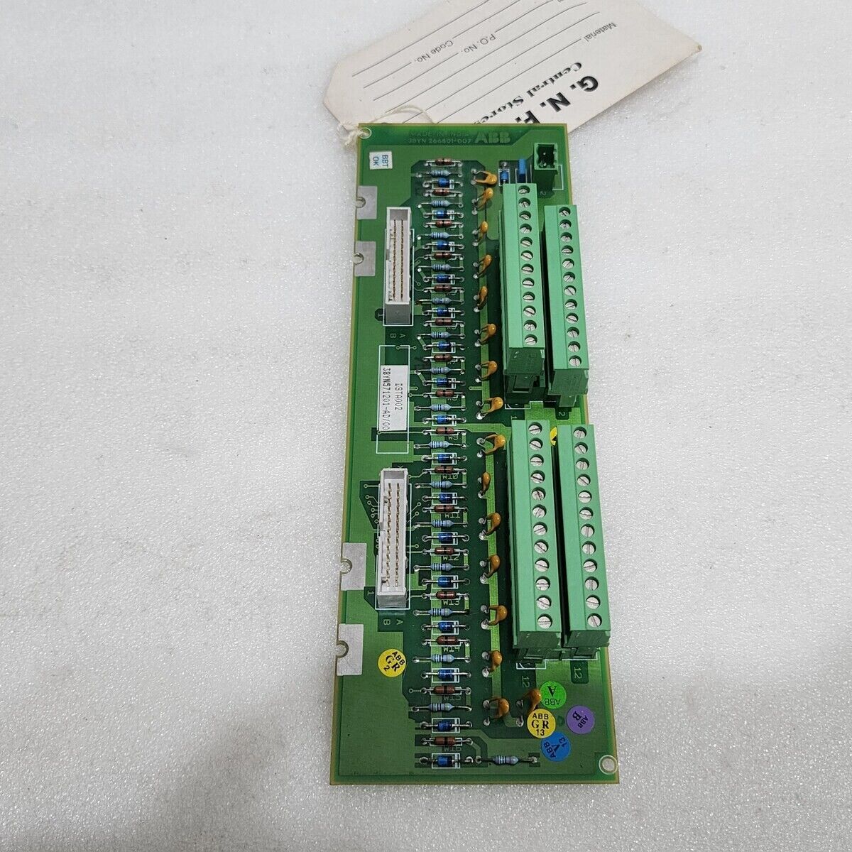 ABB DSTA002 RB CONNECTION UNIT FOR ANALOG INPUT BOARD 3BYN571201-AD 00