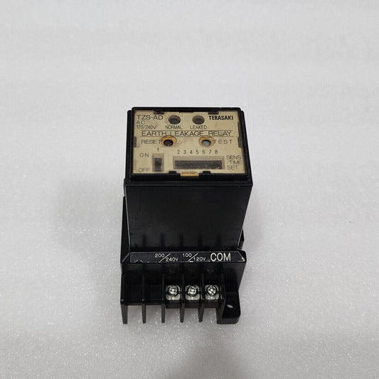 TERASAKI TZS-AD EARTH LEAKAGE RELAY 120-240V