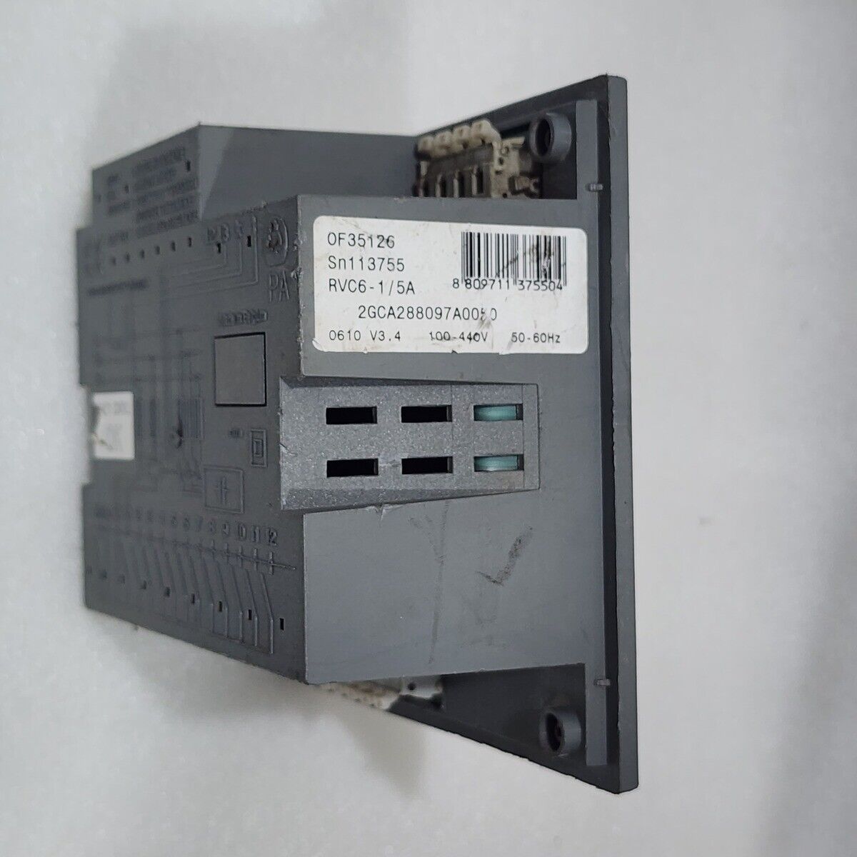 ABB RVC6-1/5A POWER FACTOR CONTROLLER 2GCA288097A0050 100-440V