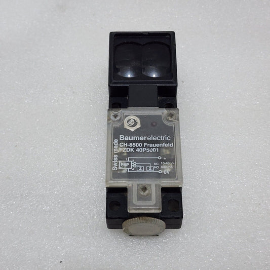BAUMER ELECTRIC FZDK 40P5001 PHOTOELECTRIC SENSOR 