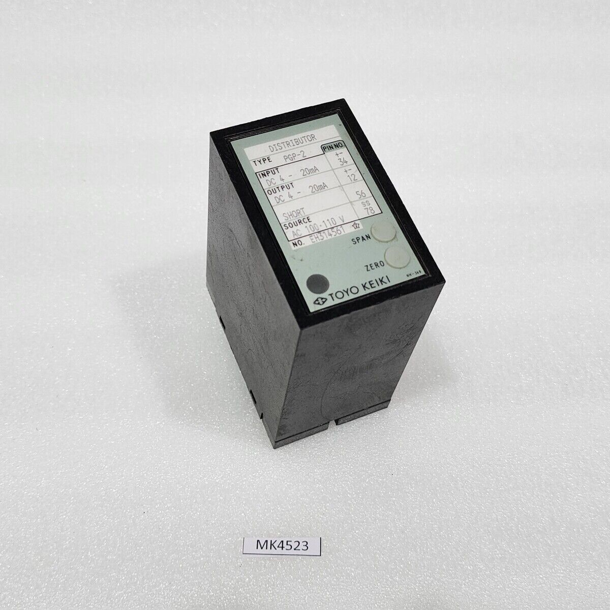 TOYO KEIKI PGP-2 DISTRIBUTOR 100-110V