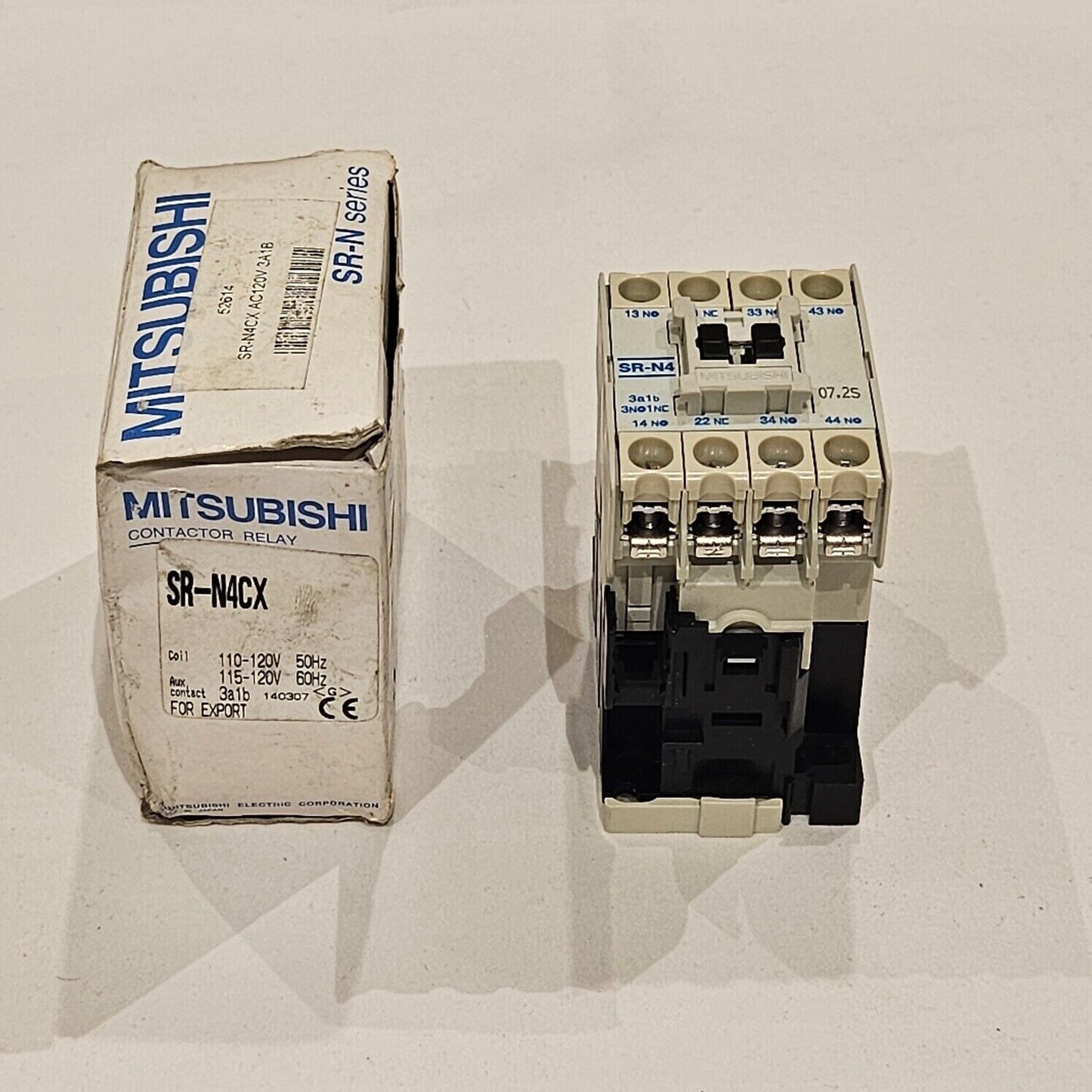 MITSUBISHI SR-N4CX CONTACTOR RELAY COIL VOLTAGE 110-120V