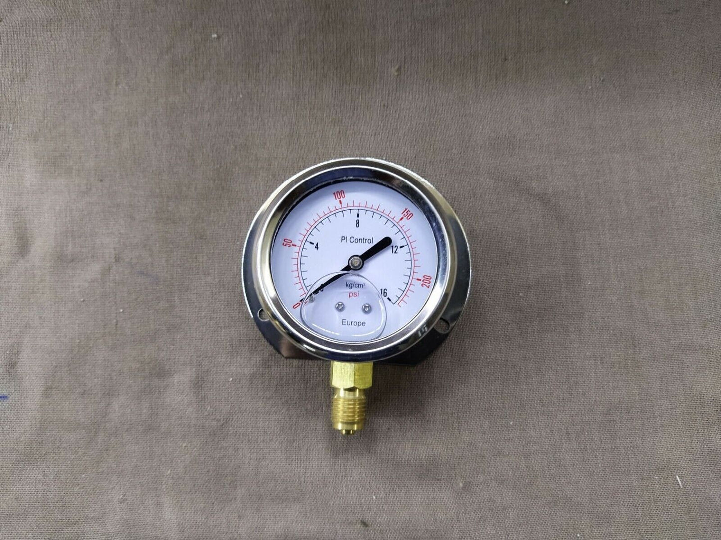 Europe PI Control Pressure Gauge 0-16 KG/CM2 PSI 63MM SS CASE