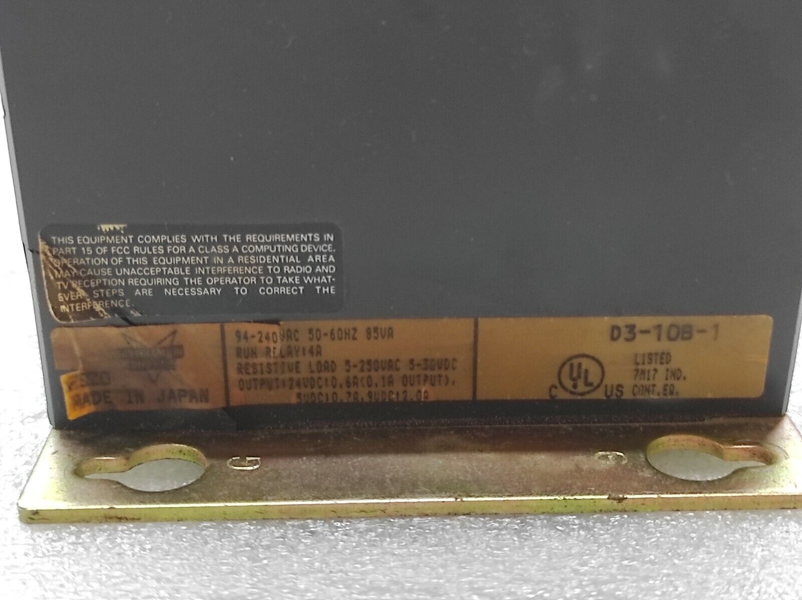 KOYO DIRECT D3-10B-1 I/O BASE 10-SLOT 