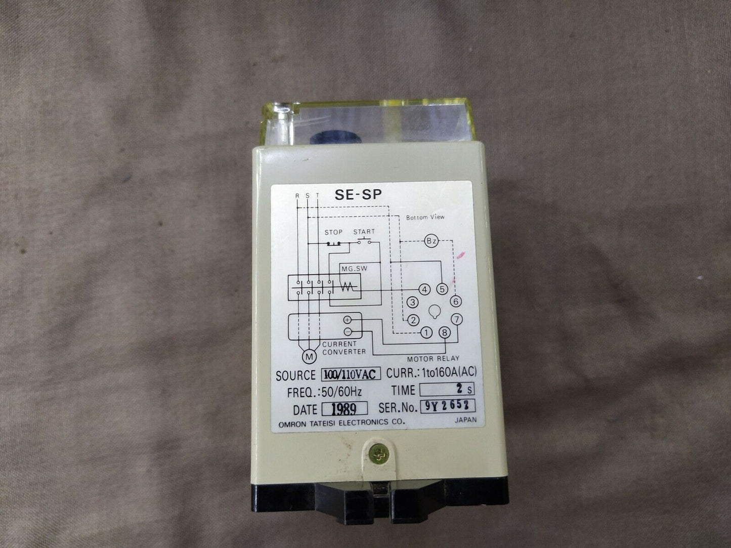 Omron SE-SP1 Motor Relay 100-110V AC