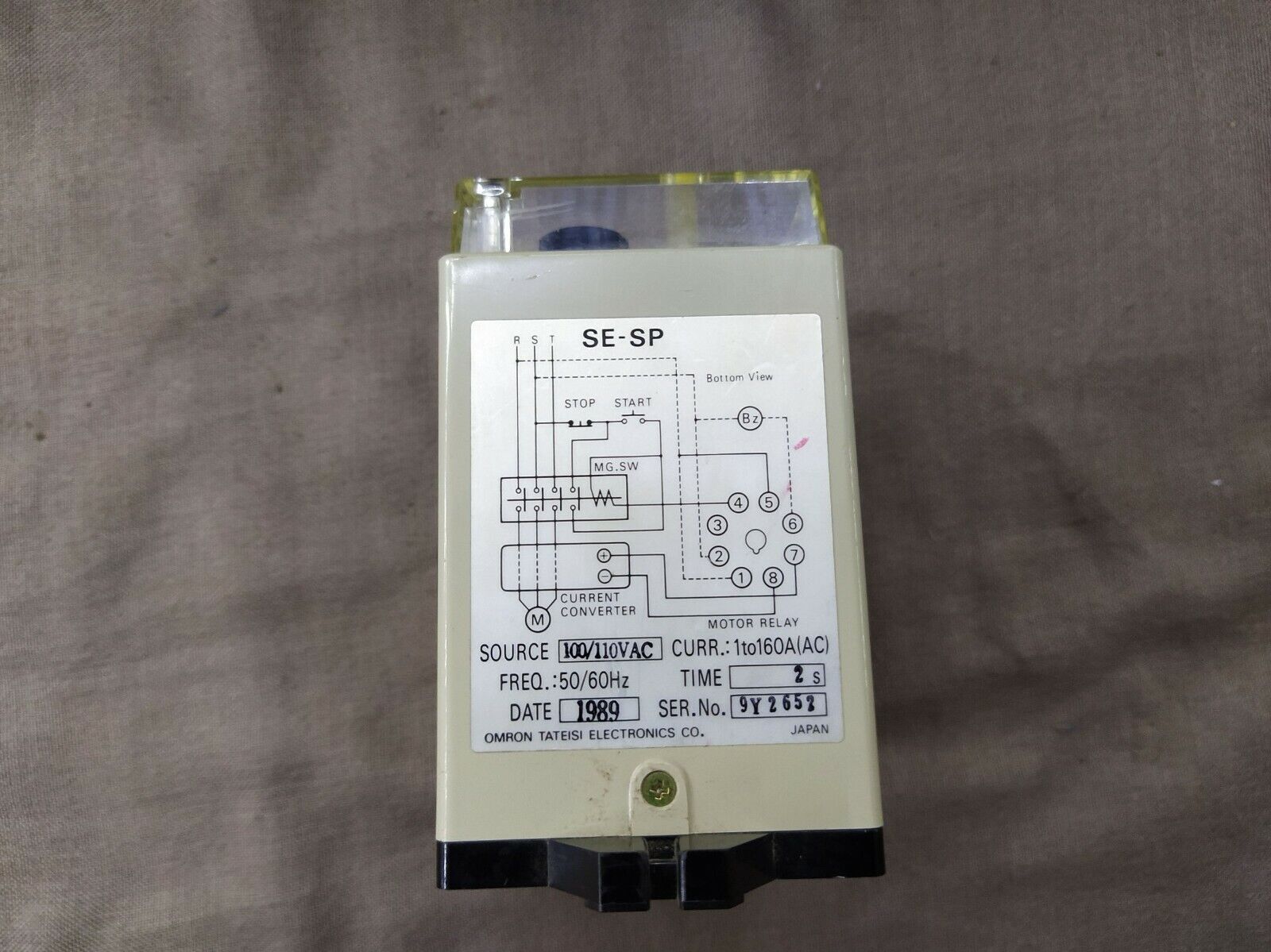 Omron SE-SP1 Motor Relay 100-110V AC