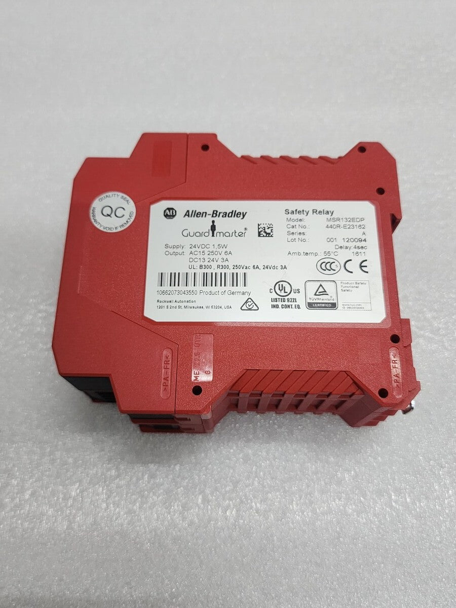 ALLEN BRADLEY MSR132EDP GUARD MASTER 440R-E23162 SAFETY RELAY