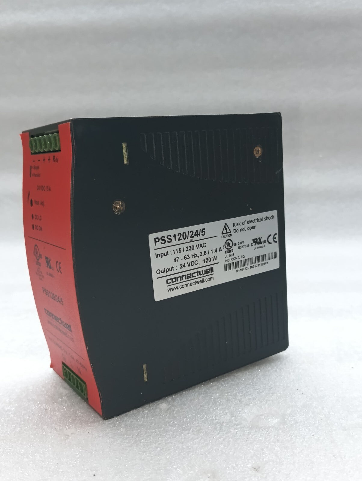 CONNECTWELL PSS120/24/5 POWER SUPPLY 24VDC 5A