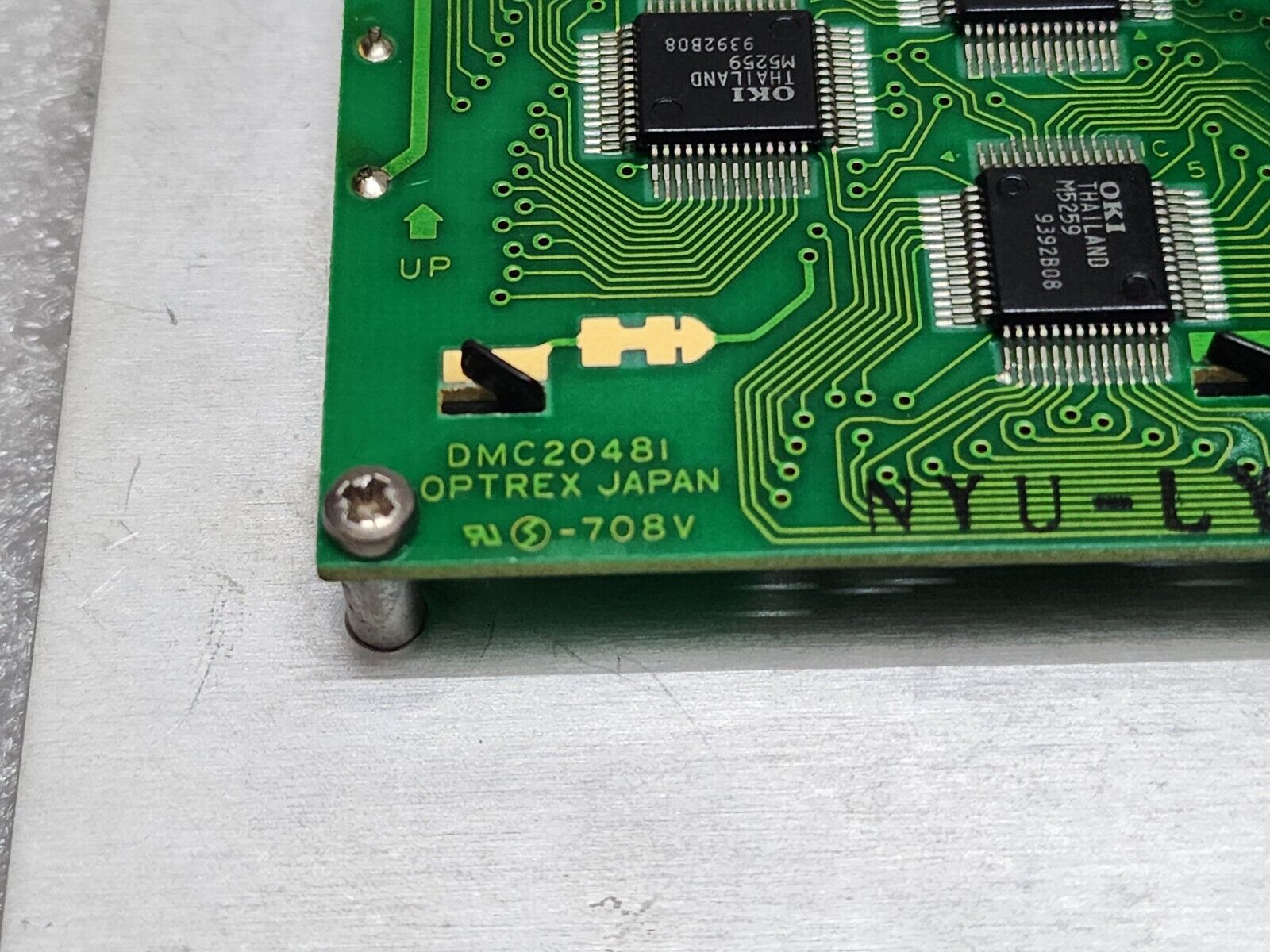 SAAB MARINE 9150065-532A BACKUP DISPLAY KEYBOARD DMC20481 OPTREX DMC2048I