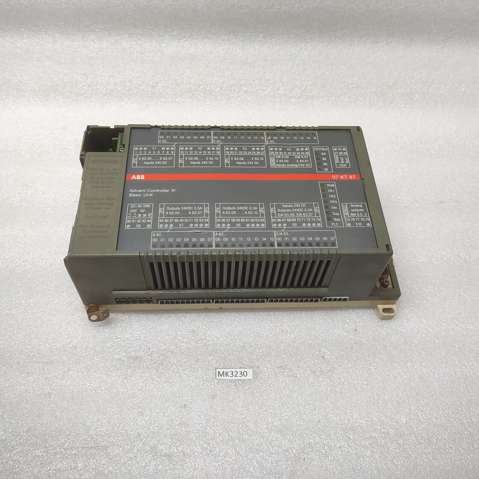 ABB 07KT97 ADVANT CONTROLLER 31 GJR5253000R0220 07KT97D