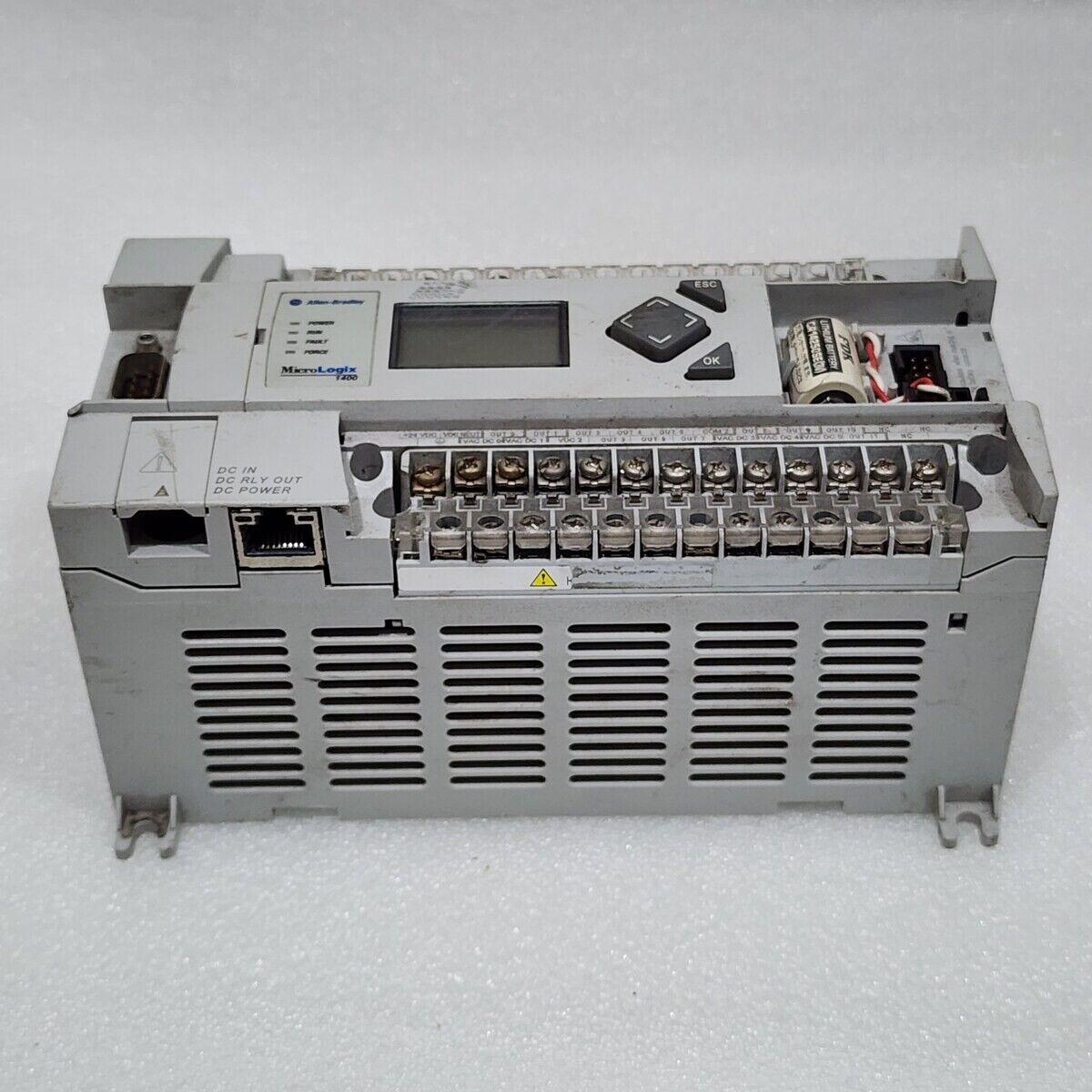 ALLEN BRADLEY CAT 1766-L32BXB SER C MICROLOGIX 1400 32 POINT CONTROLLER 381009