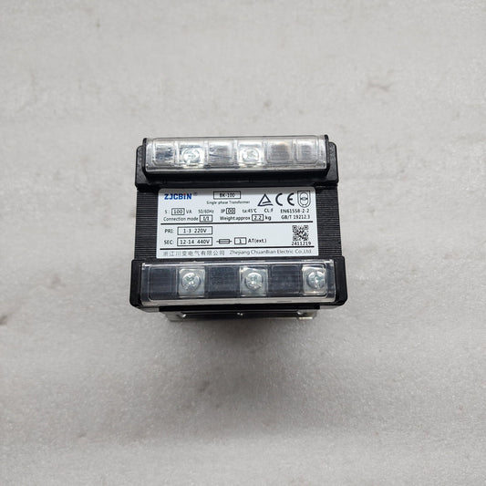 ZHEJIANG CHUANBIAN ELECTRIC BK-100 SINGLE PHASE TRANSFORMER 100VA 220V TO 440V