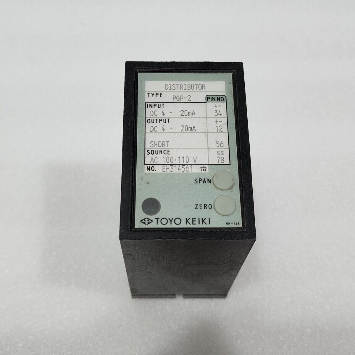 TOYO KEIKI PGP-2 DISTRIBUTOR 100-110V