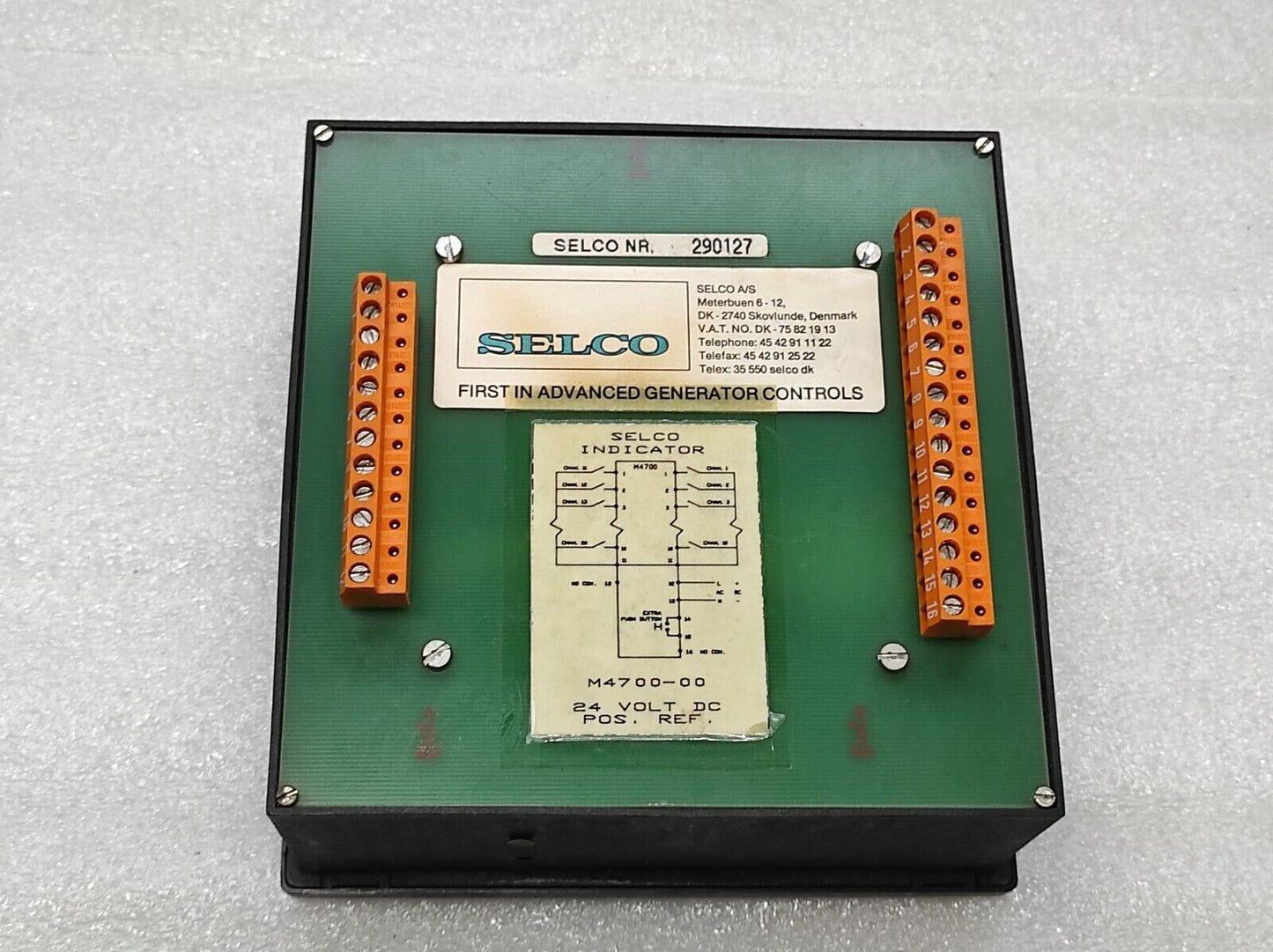 Selco M4700 24VDC Engine Alarm Indicator Panel M4700-00