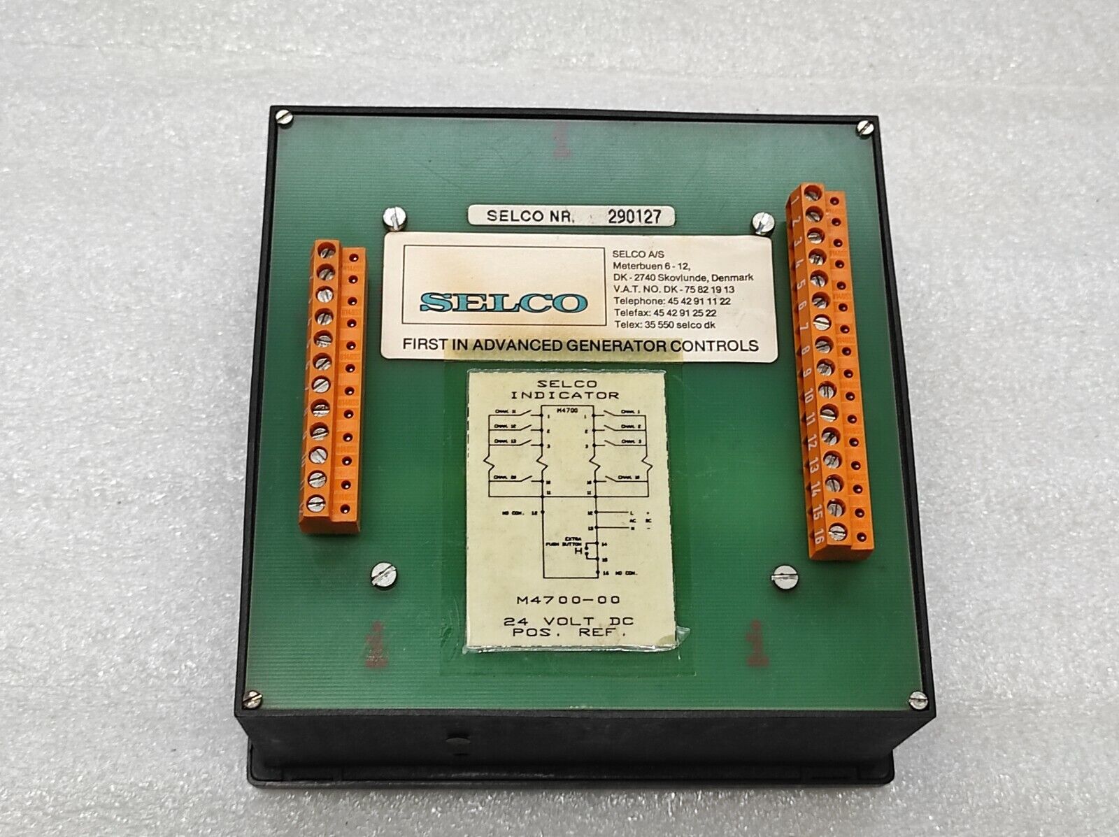 Selco M4700 24VDC Engine Alarm Indicator Panel M4700-00