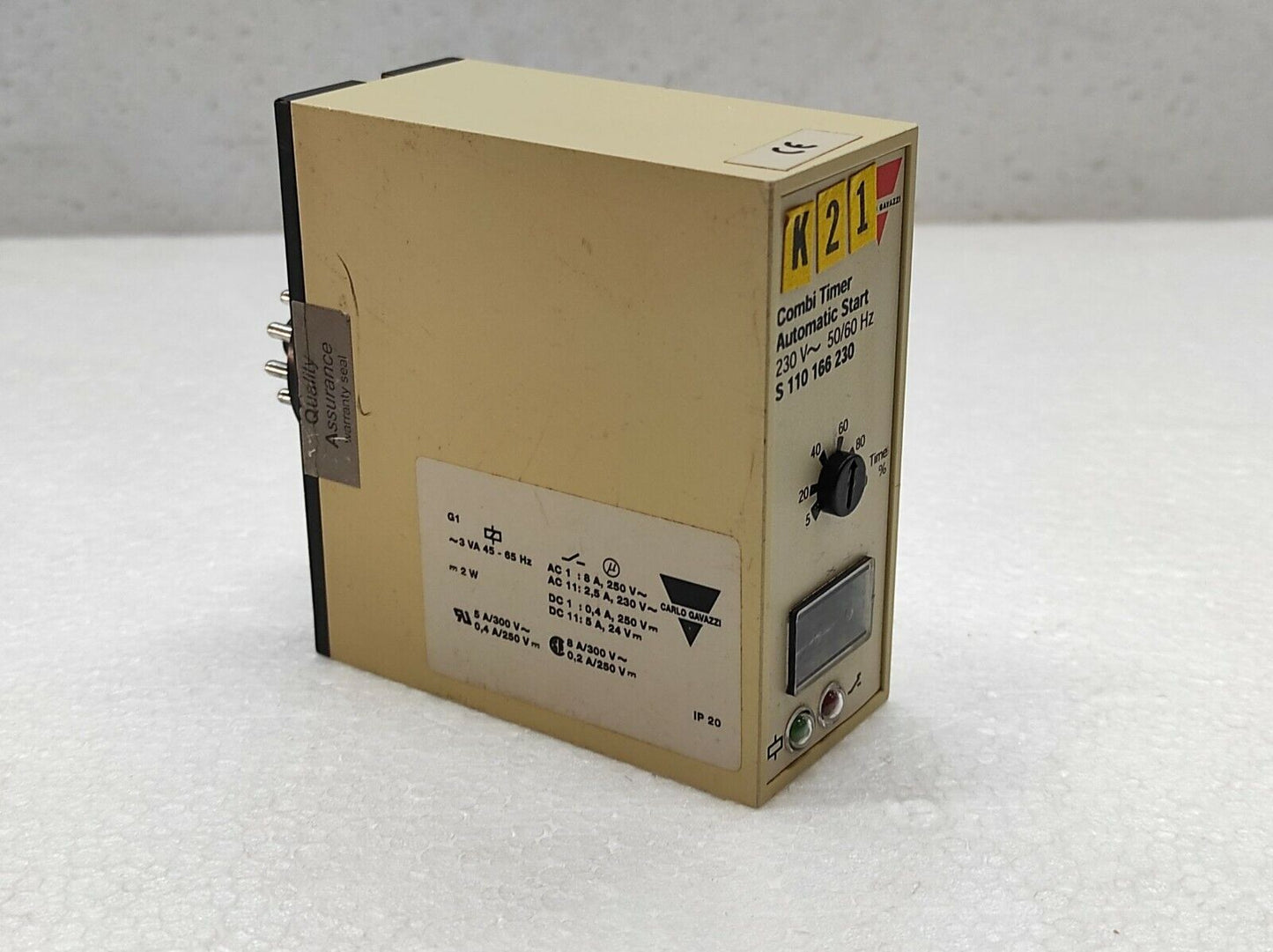 Carlo Gavazzi S 110 166 230 Combi Timer Automatic Start 230V AC S110166230