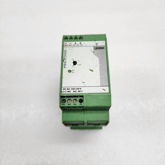 PHOENIX CONTACT MINI-PS-100-240VAC/10-15DC/2 POWER SUPPLY 2938756 10-15VDC 2A