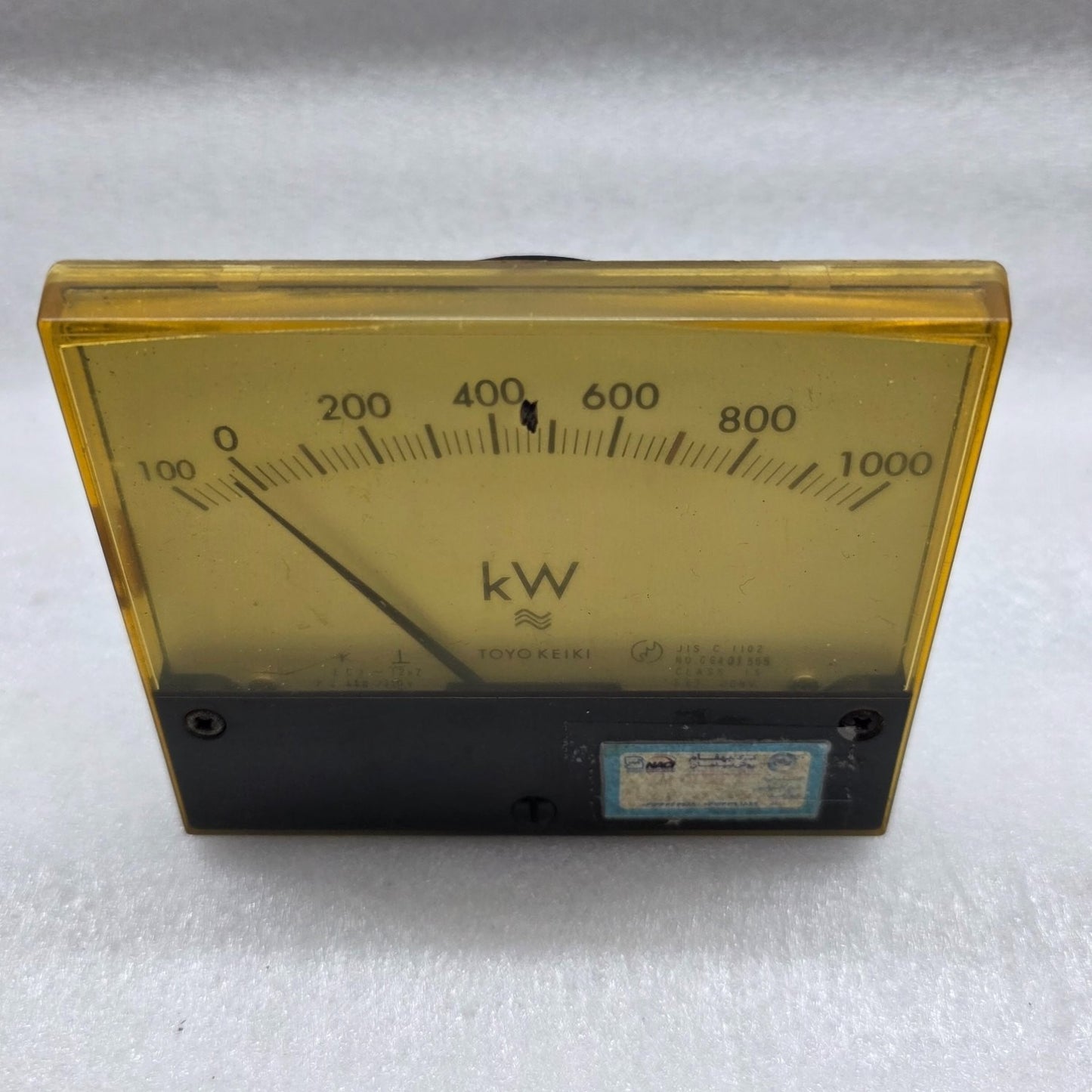 TOYO KEIKI ECF-12NZ KILOWATT METER 100-0-1000 KW