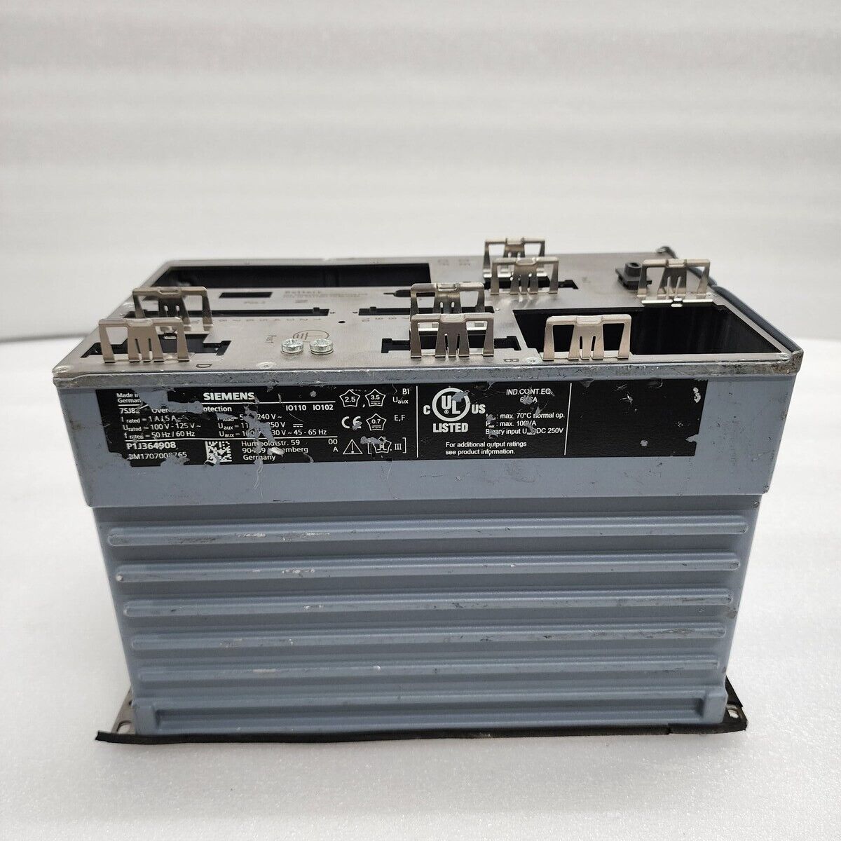 SIEMENS SIPROTEC 7SJ82 EMPTY BACK PANEL