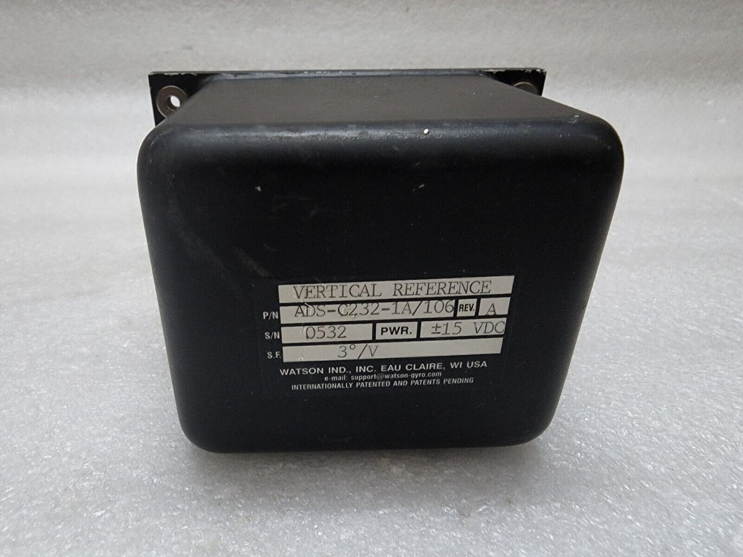 WATSON ADS-C232-1A/106 REV A GYRO SENSOR 15VDC