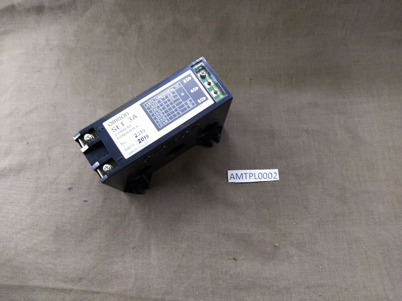 Omron SET-3A Current Converter 1-80A