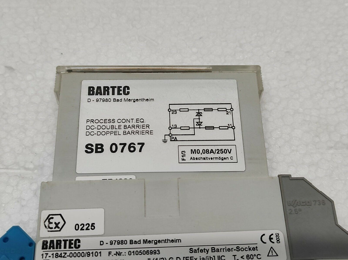 Bartec SB 0767 Process CONT EQ DC-Double Barrier SB0767 17-1834-4000/0767