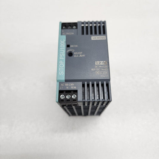 SIEMENS SIMATIC PSU100C POWER SUPPLY 6EP1332-5BA00 24VDC 2.5A