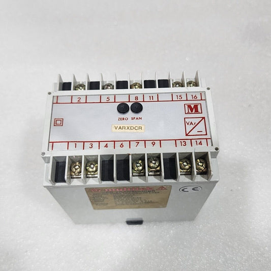 MULTITEK M100-XA4 VAR TRANSDUCER VT600/120V L-L CT 5000/5A 2.41A
