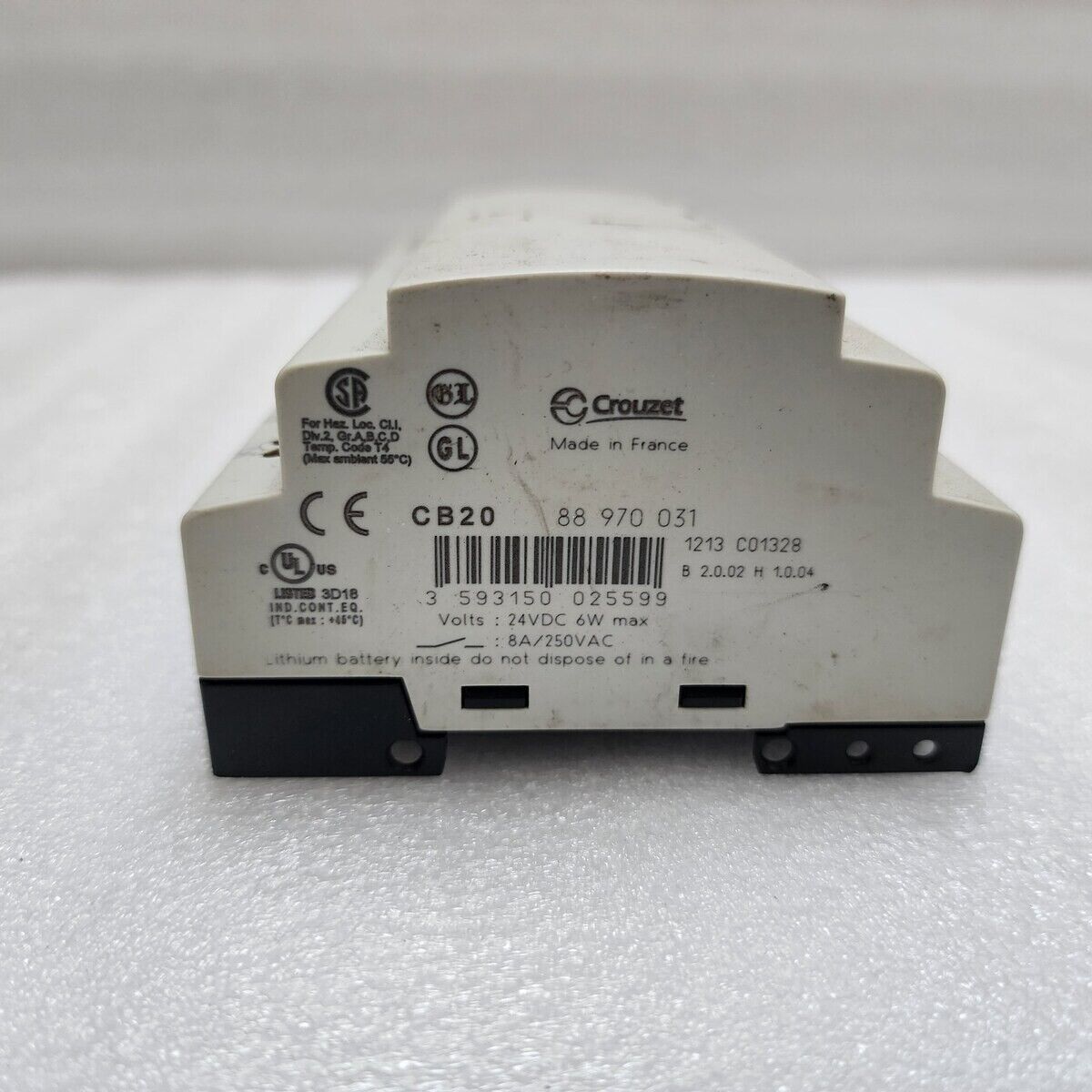 Crouzet CB20 Millenium 3 Plc Controller 88970031 Per Parti Non Funzionamento