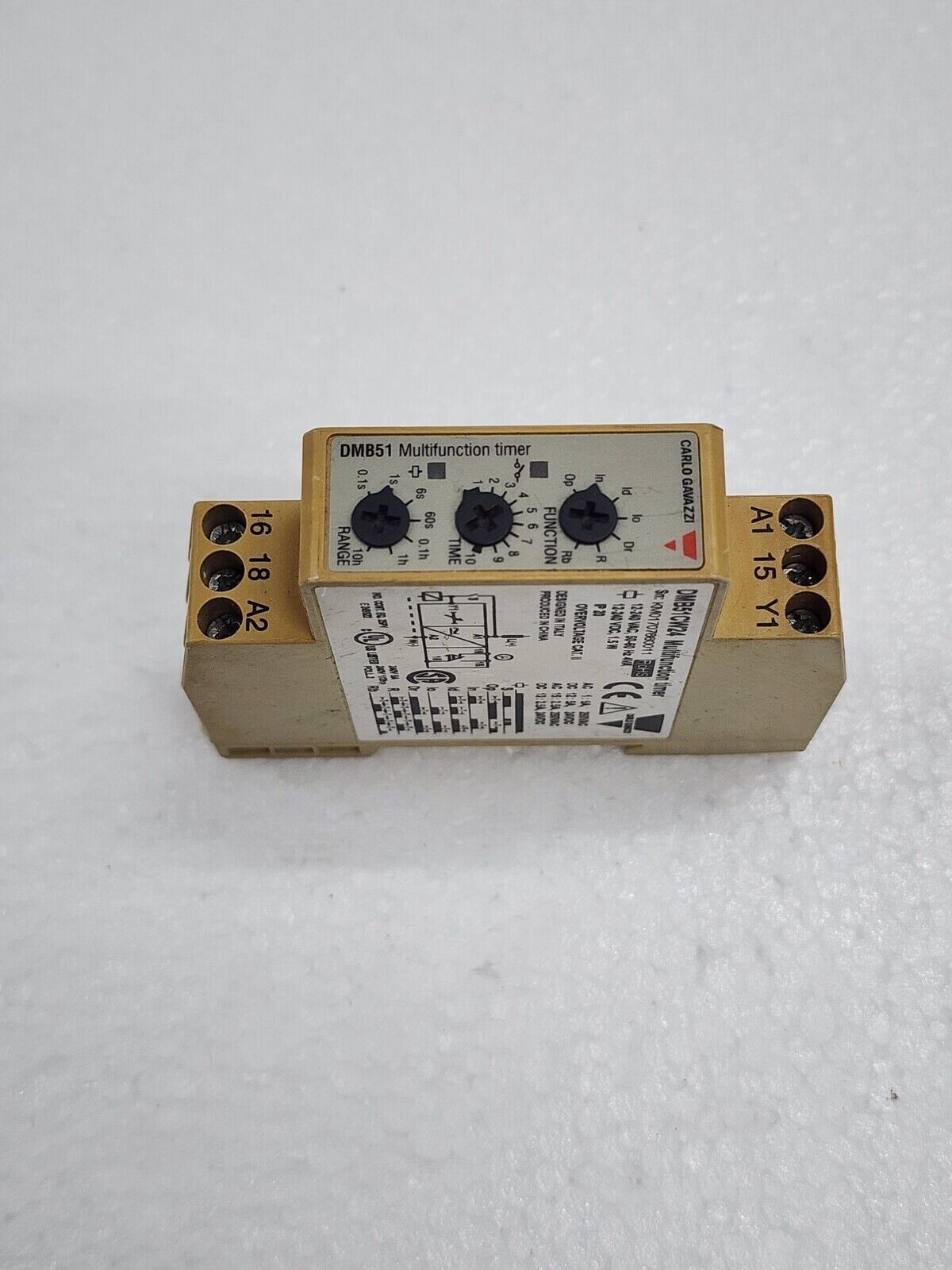 CARLO GAVAZZI DMB51CW24 MULTIFUNCTION TIMER 12-240VAC-DC