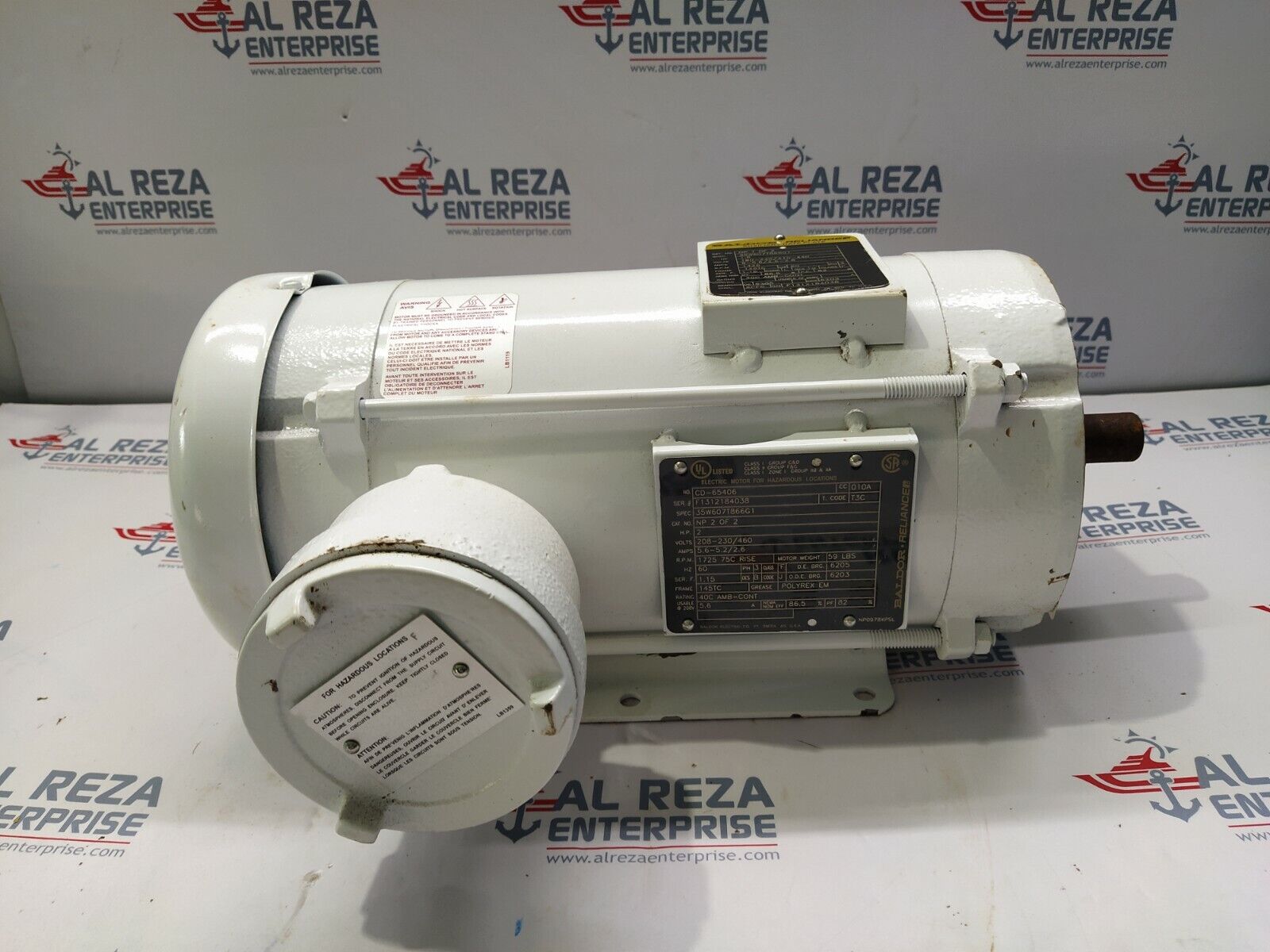 BALDOR CD-65406 ELECTRIC MOTOR 35W607T866G1 98139 2HP 460V