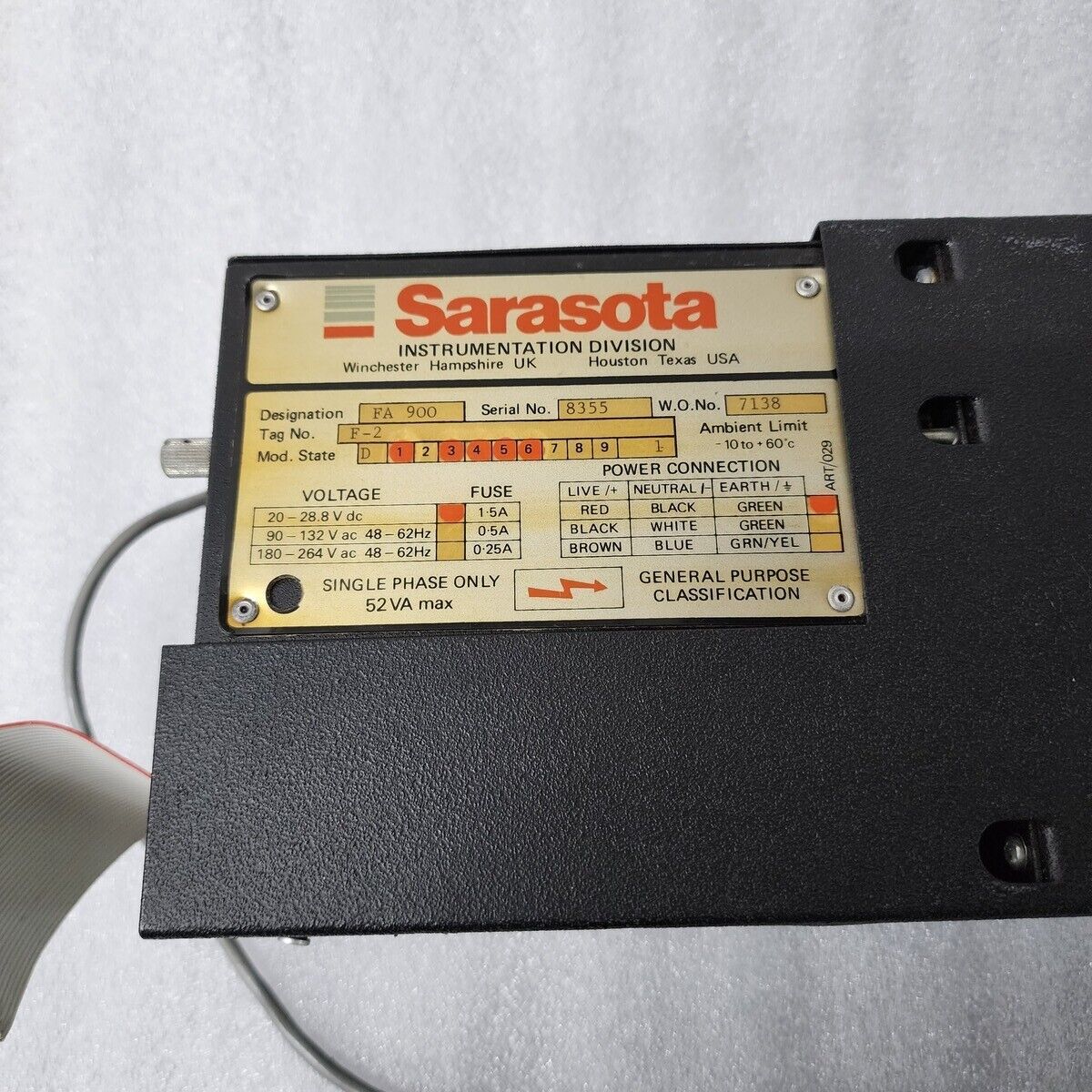 SARASOTA FA 900 7138 20-28.8V DC