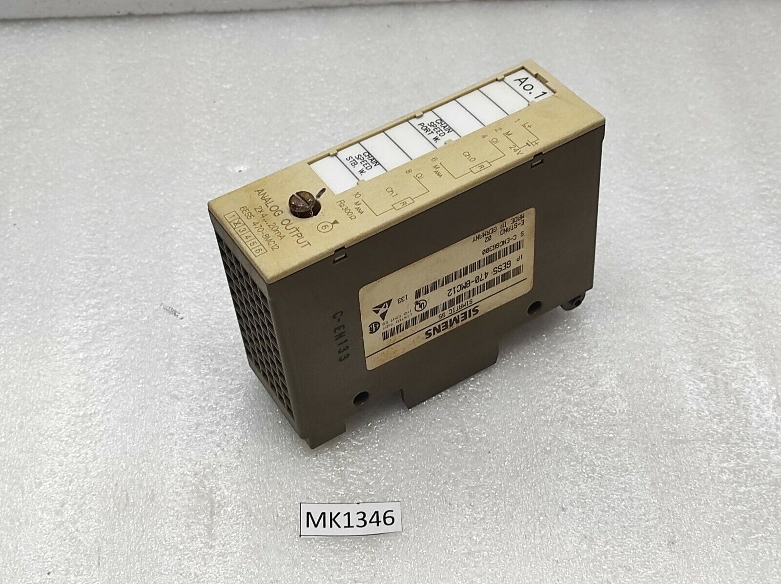 SIEMENS 6ES5 470-8MC12 ANALOG OUTPUT MODULE