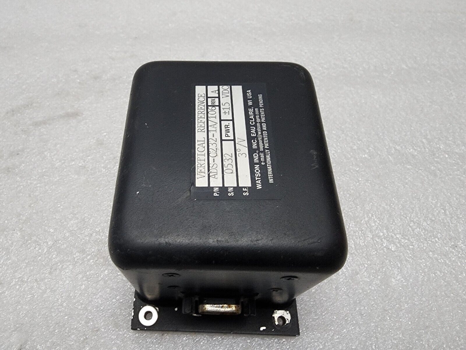 WATSON ADS-C232-1A/106 REV A GYRO SENSOR 15VDC