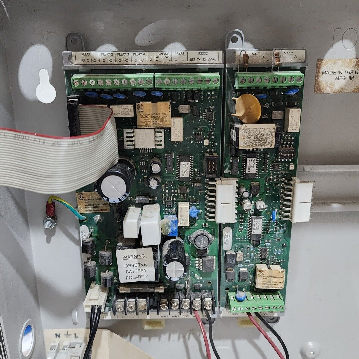 EST 7200004-03 QS4 FIRE ALARM CONTROL PANEL