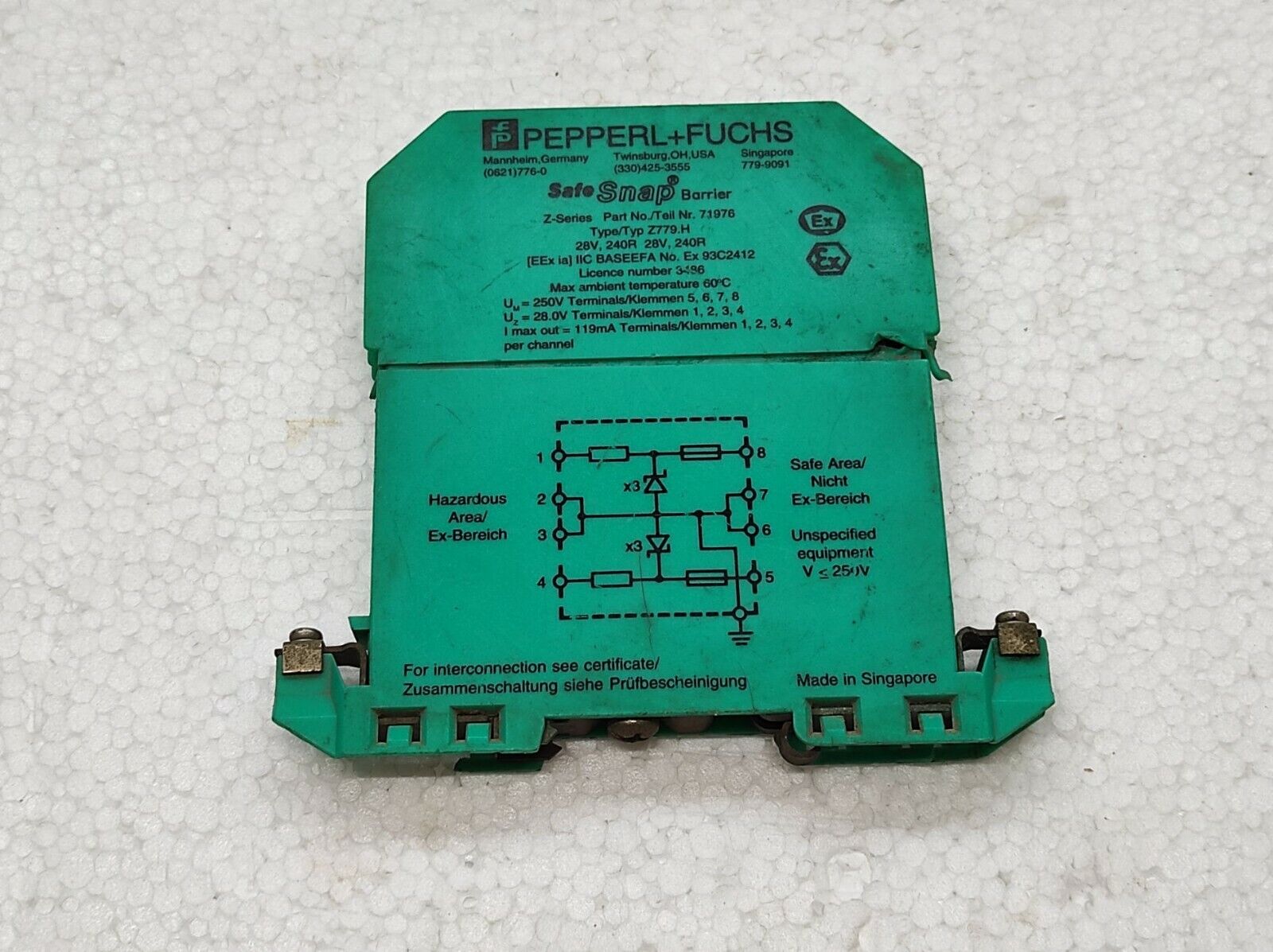 Pepperl + Fuchs Z779.H Zener Barrier 71976