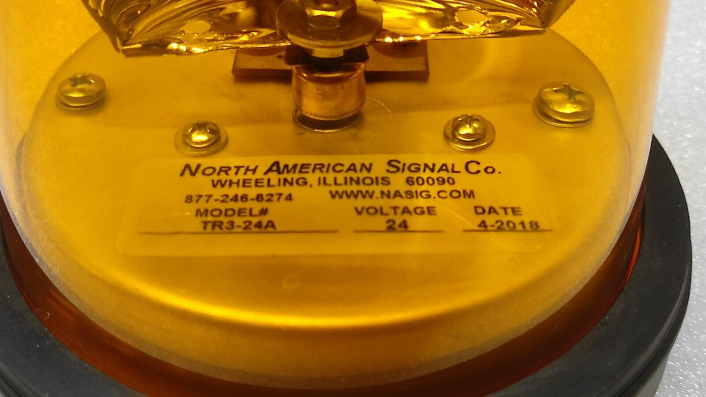 NORTH AMERICAN SIGNAL TR3-24A REVOLVING LIGHT 24V