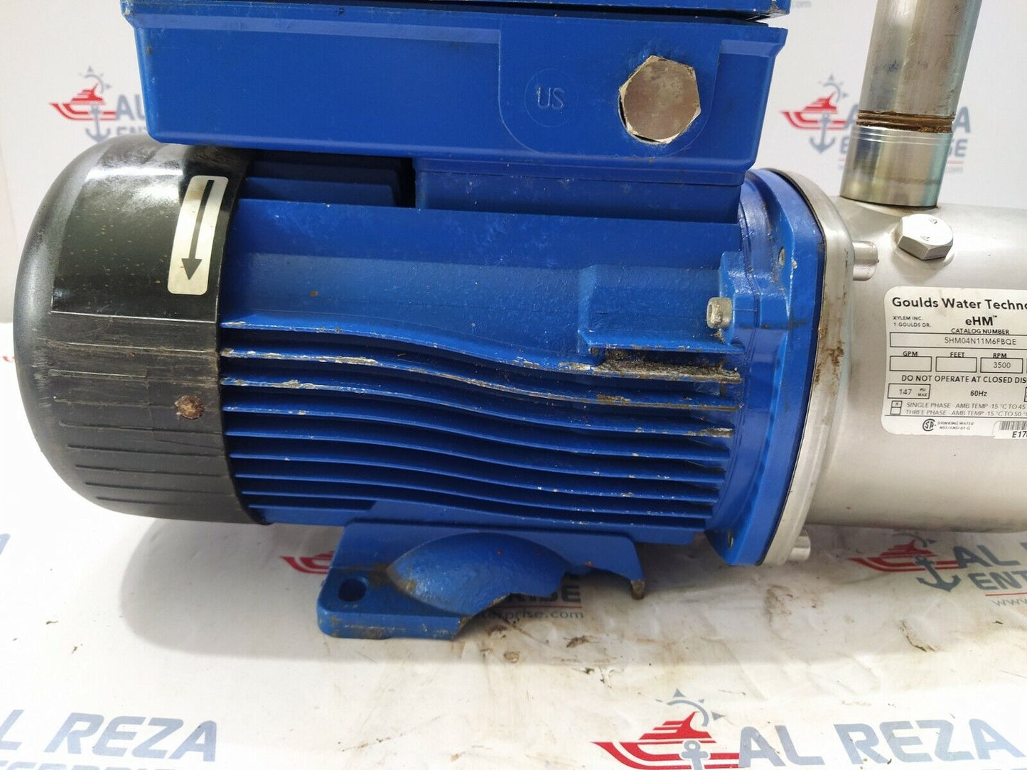 GOULDS WATER TECHNOLOGY 5HM04N11M6FBQE ELECTRIC MOTOR 1.5-HP 3500-RPM 
