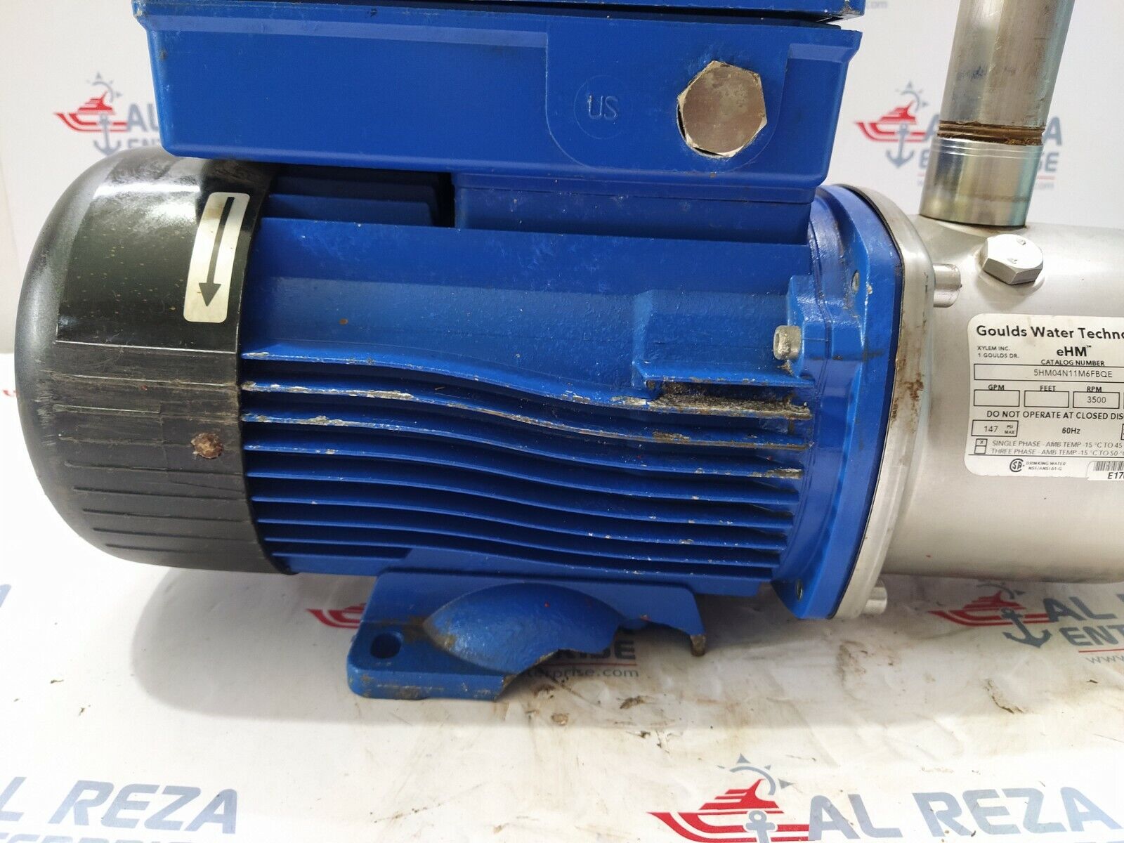 GOULDS WATER TECHNOLOGY 5HM04N11M6FBQE ELECTRIC MOTOR 1.5-HP 3500-RPM 