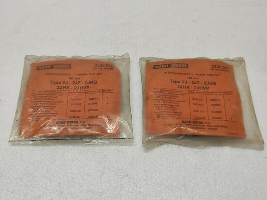 Saab Diesel Piston Ring Set 0026013 2J32.005 TYPE 2J - 2JZ - 2JRG - 2JHR - 2JHVP