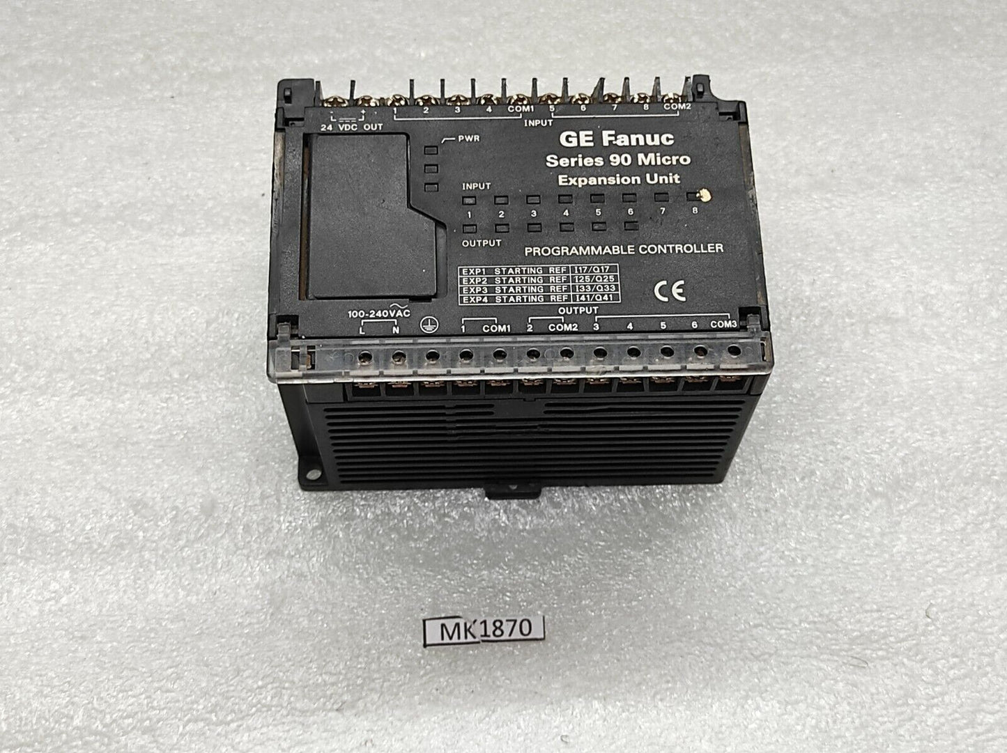 GE FANUC IC693UEX011RP1 PROGRAMMABLE CONTROLLER 100-240VAC