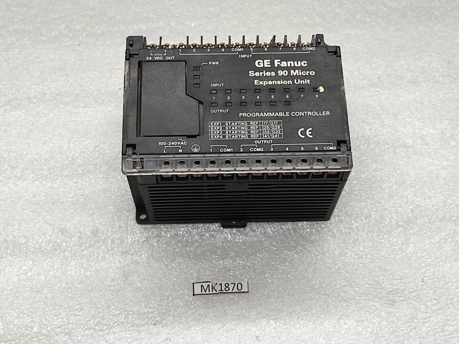 GE FANUC IC693UEX011RP1 PROGRAMMABLE CONTROLLER 100-240VAC