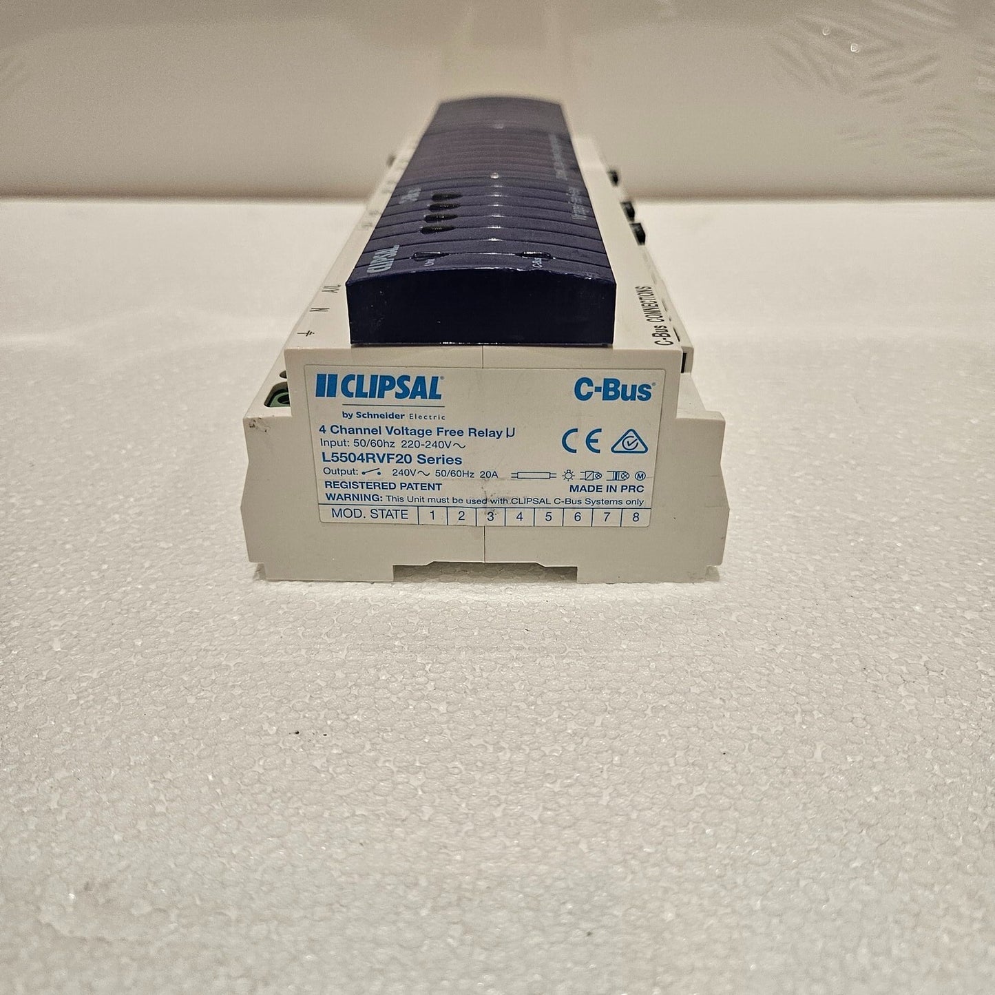 CLIPSAL L5504RVF20 4-CH VOLTAGE FREE RELAY