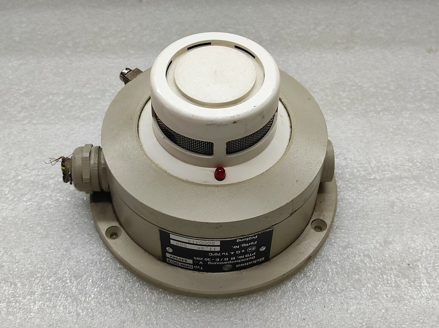 HEKATRON TYPE ORM 130/8 OPTICAL SMOKE DETECTOR 24V